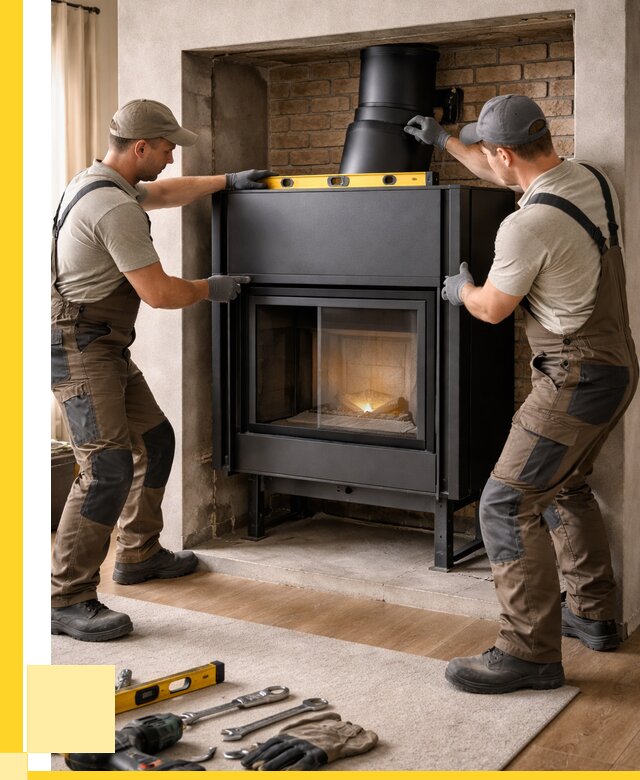 Установка каминных топок в Петергофе под ключ от 18830 р. | ЭриданПтф