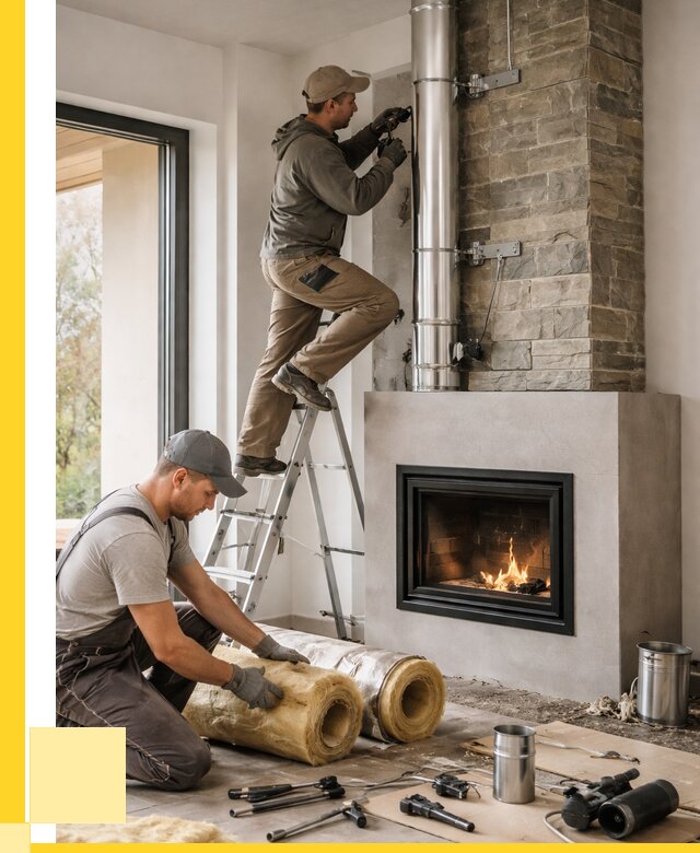 Монтаж дымоходов для каминов в Петергофе от 15692 р. ЭриданПтф