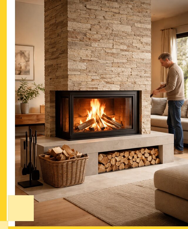 Дровяной камин под ключ в Петергофе от 209220 р. | ЭриданПтф