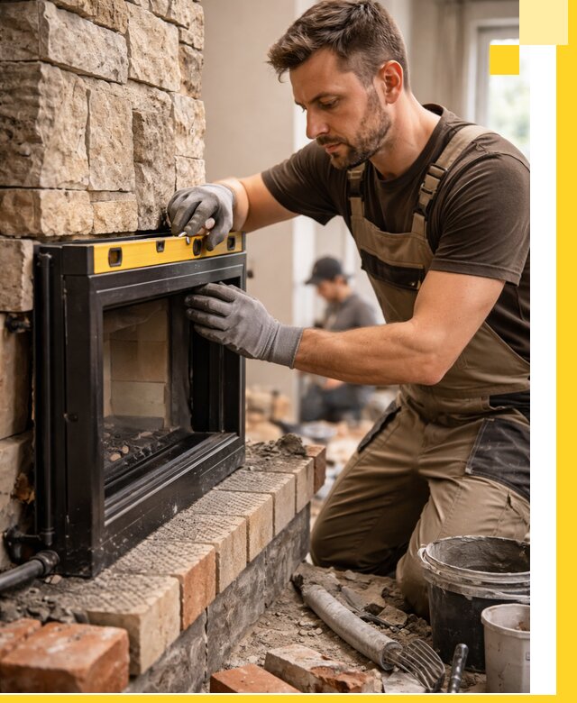 Дровяные камины под ключ в Петергофе: монтаж, обустройство