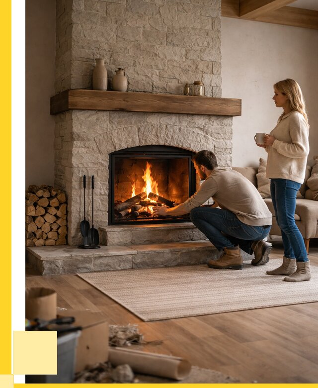 Камины для загородного дома в Петергофе от 366135 р., ЭриданПтф