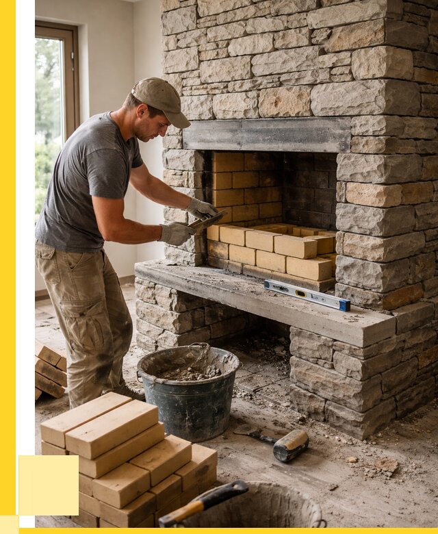 Кладка каминов и камина в Петергофе от 26153 р. ЭриданПтф