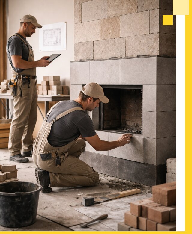 Индивидуальные проекты каминов и каминных систем в Петергофе