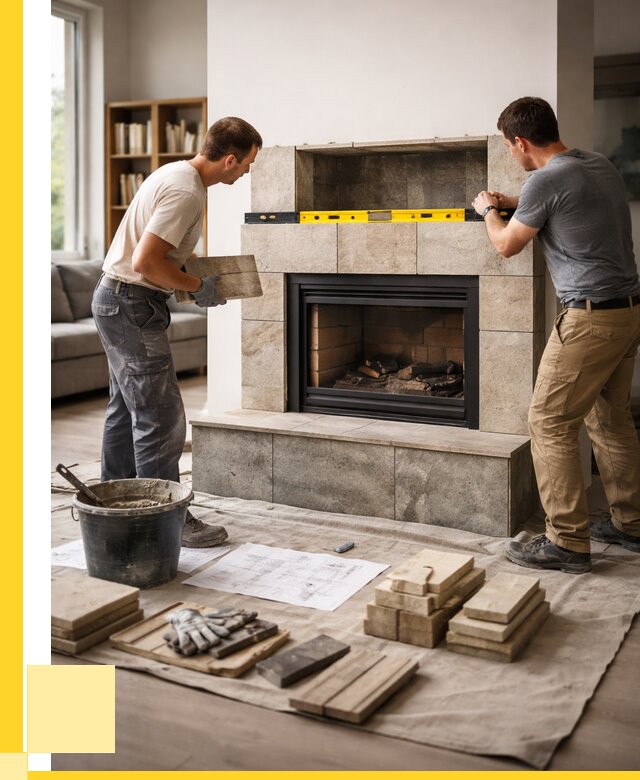 Монтаж каминов и установка в Петергофе от 47075 р. | ЭриданПтф