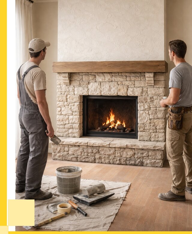 Отделка каминов в Петергофе от 6800 р. под ключ | ЭриданПтф