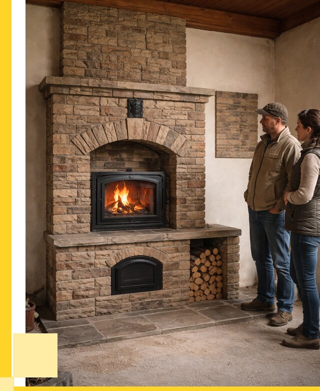 Кирпичная печь под ключ в Петергофе от 156915 р. | ЭриданПтф