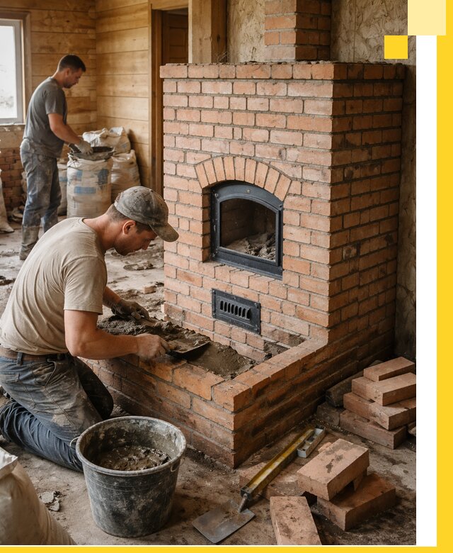 Профессиональное строительство печей в Петергофе под ключ