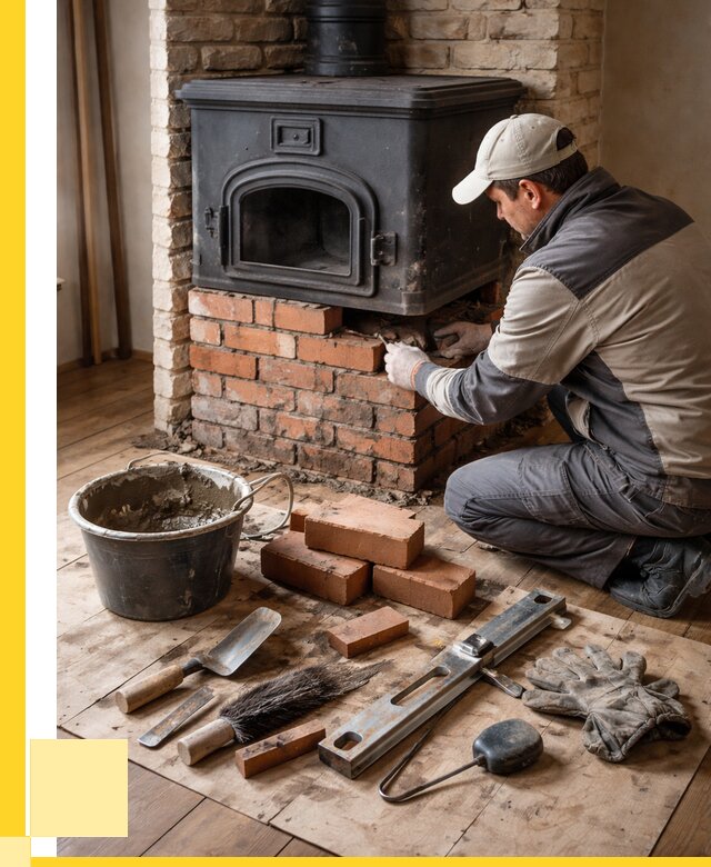 Ремонт печей в Петергофе от 12553 р., услуги печника ЭриданПтф