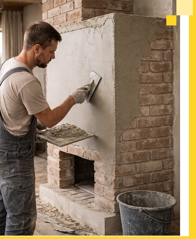 Отделка печей и облицовка каминов в Петергофе под ключ