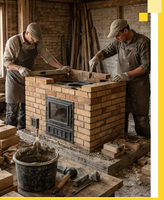 Изготовление и установка варочных печей под ключ в Петергофе