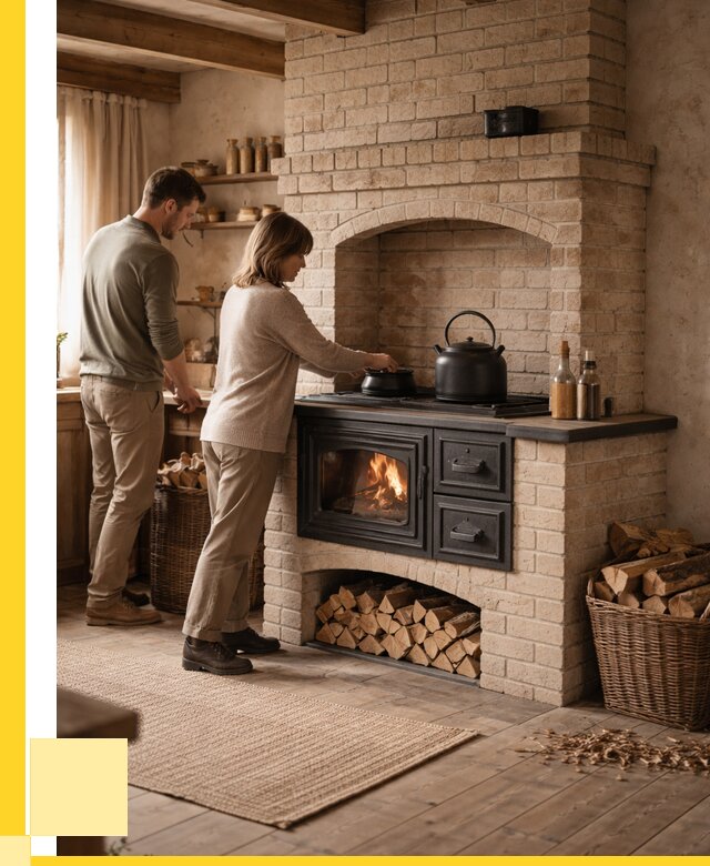 Печи с плитой в Петергофе от 47075 р. | ЭриданПтф — кирпичная печь