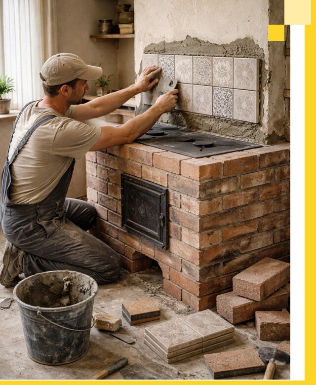 Печи с плитой на заказ монтаж гарантия и сервис в Петергофе