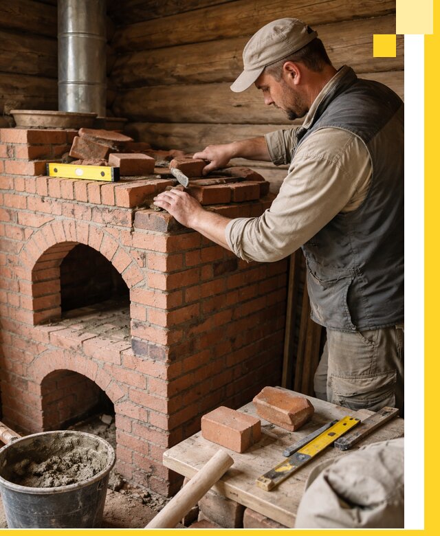 Изготовление и установка русских печей в Петергофе под ключ