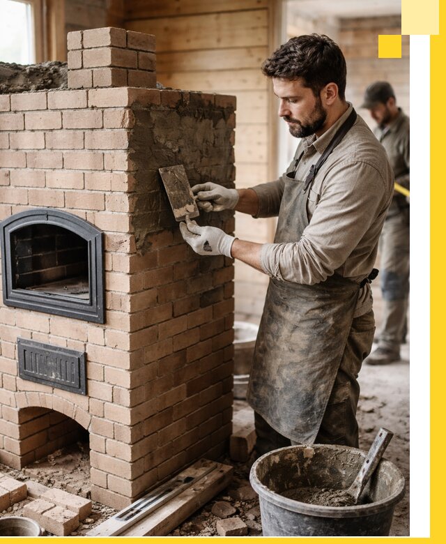 Изготовление и установка печей-шведок под ключ в Петергофе