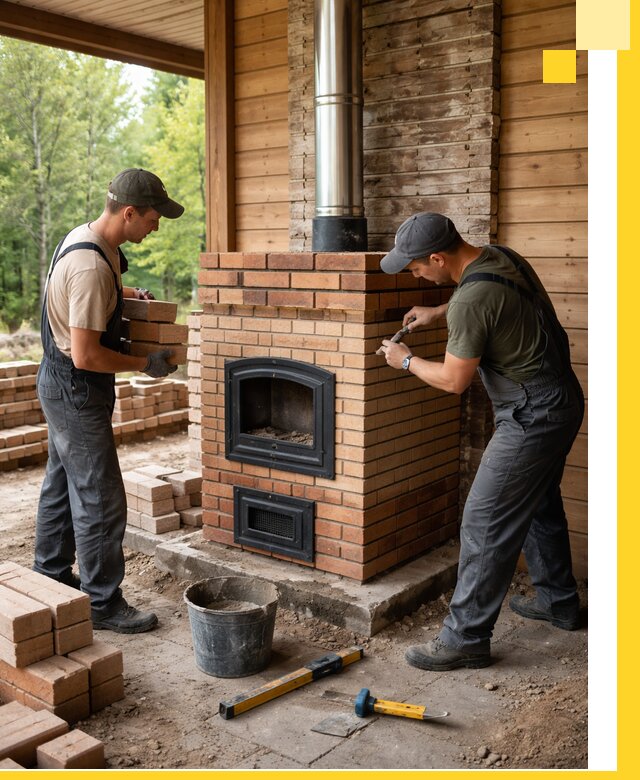 Производство и установка дачных печей под ключ в Петергофе