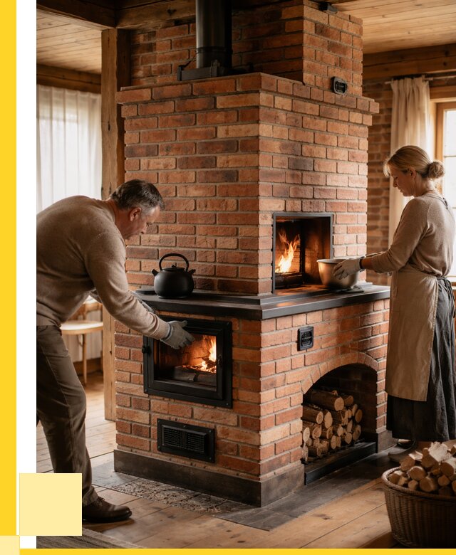 Печи для загородного дома под ключ в Петергофе от 83688 р. | ЭриданПтф