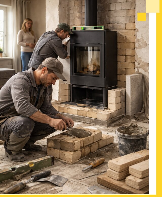 Печи и камины под ключ: проект, установка в Петергофе