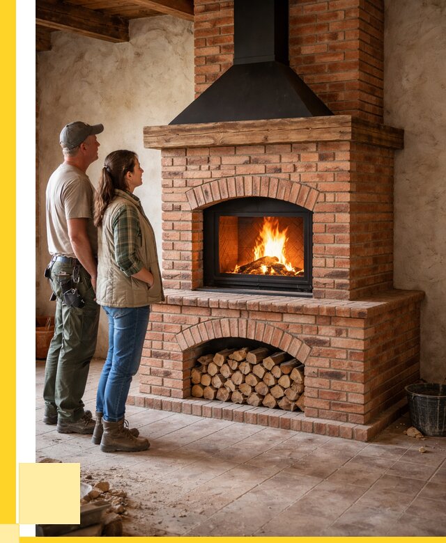 Печи камины из кирпича в Петергофе от 125532 р. | ЭриданПтф