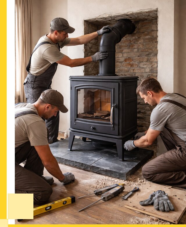 Монтаж печи камина в частном доме в Петергофе от 26153 р. | ЭриданПтф