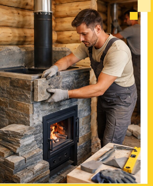 Печи для бани под ключ в Петергофе: изготовление и монтаж