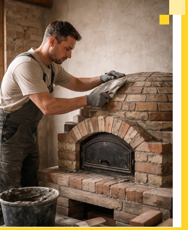 Изготовление и монтаж помпейских печей на заказ в Петергофе