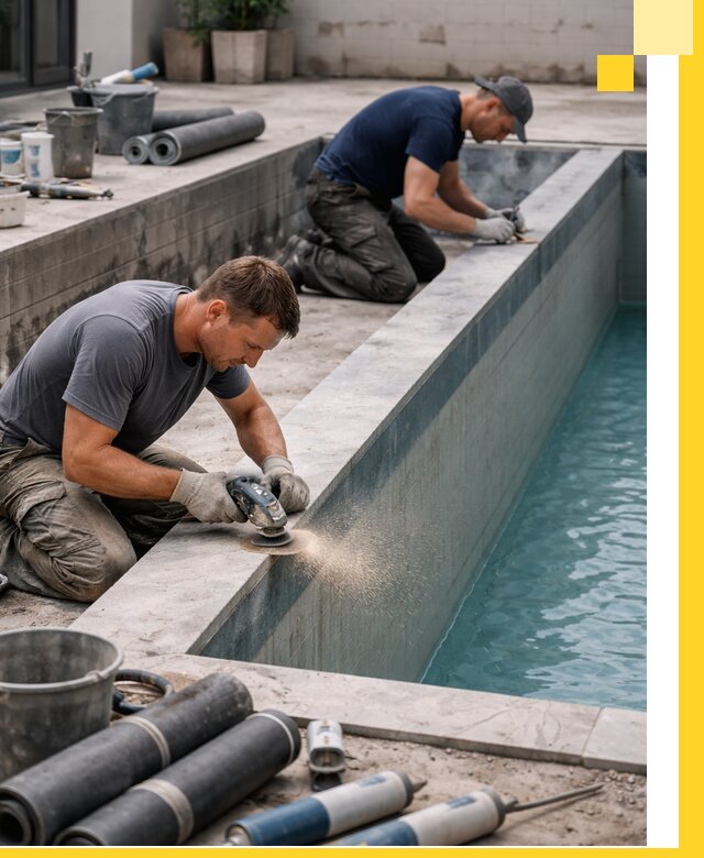 Профессиональный ремонт бассейнов под ключ в Петергофе