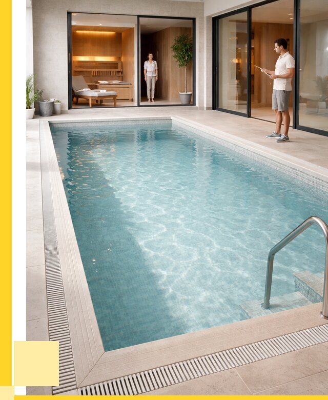 Отделка бассейна пленкой ПВХ в Петергофе от 3661 р. - ЭриданПтф