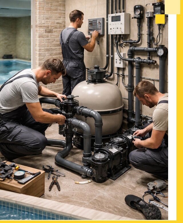 Комплексное оборудование для бассейнов под ключ в Петергофе