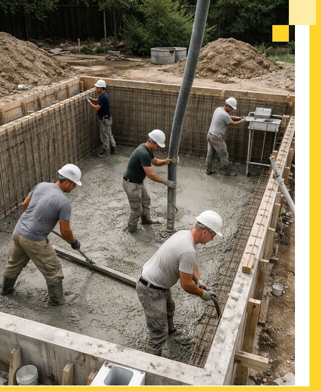 Строительство бетонных бассейнов под ключ в Петергофе