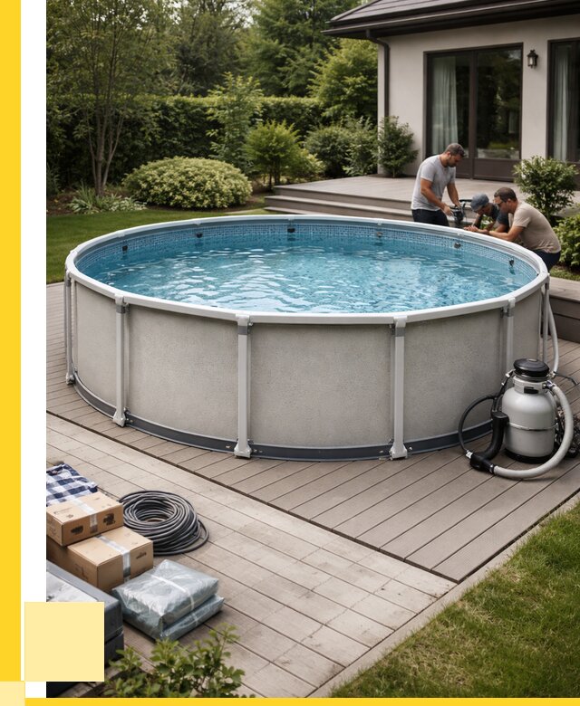 Купить каркасные бассейны в Петергофе от 47075 р. | ЭриданПтф