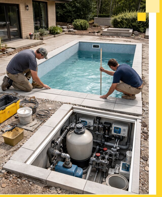 Строительство качественных домашних бассейнов под ключ в Петергофе