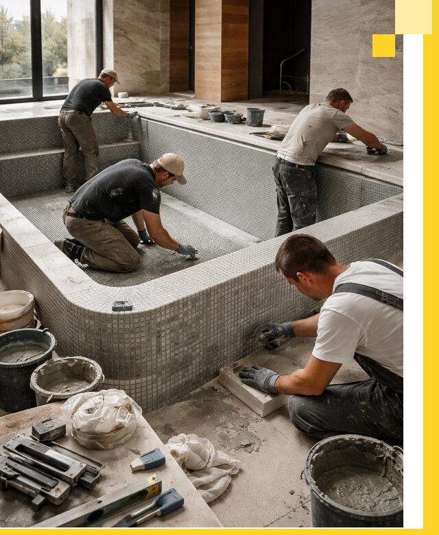 Строительство и установка СПА бассейнов под ключ в Петергофе