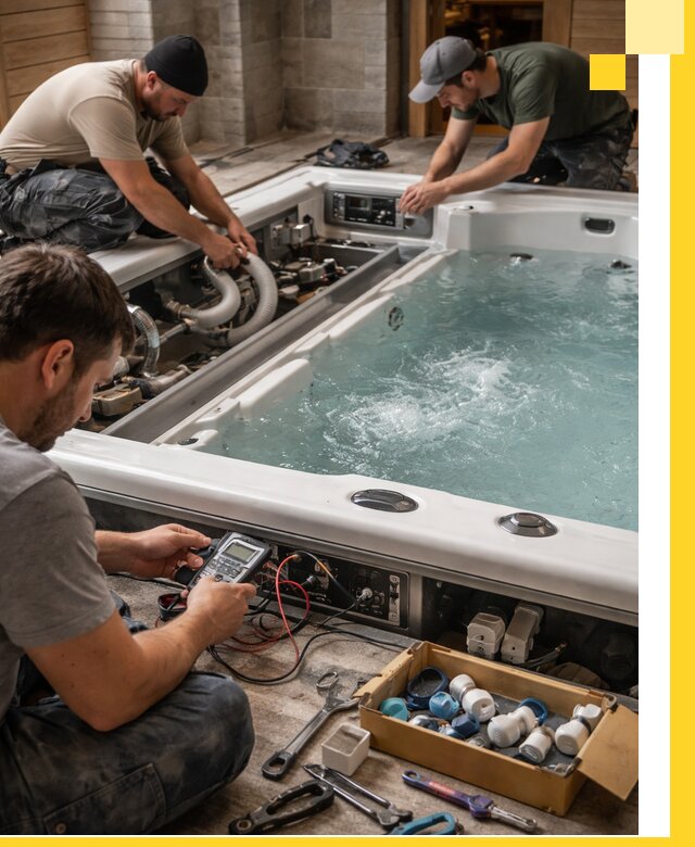 Гидромассажные бассейны под ключ в Петергофе, дизайн и монтаж