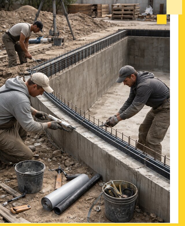 Качественный монтаж чаши бассейна в Петергофе под ключ с гарантией