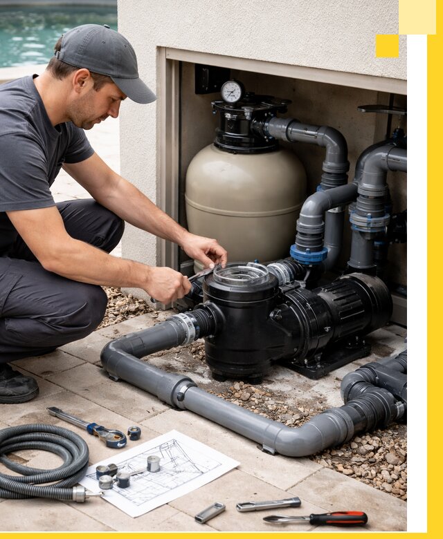 Поставка, монтаж и сервис насосов для бассейнов в Петергофе