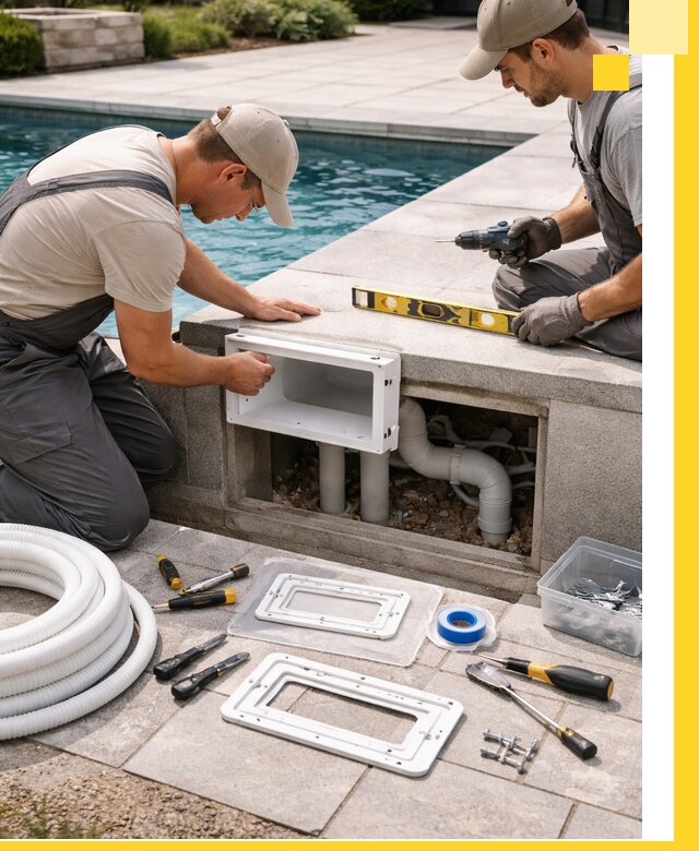 Поставка и установка скиммеров для бассейнов в Петергофе