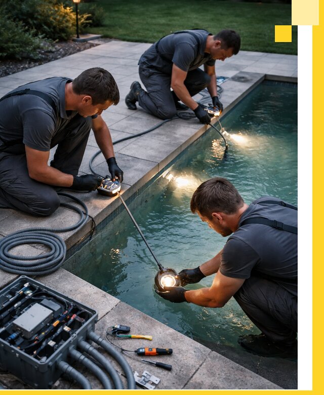 Профессиональное освещение бассейнов в Петергофе: дизайн и монтаж