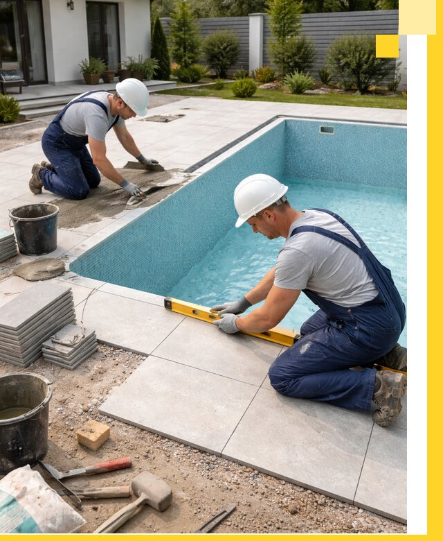 Строительство и монтаж плавательных бассейнов под ключ в Петергофе