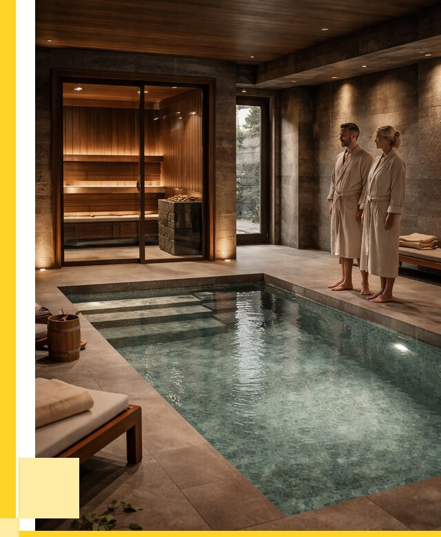 Сауна с большим бассейном в Петергофе от 1255320 р. ЭриданПтф