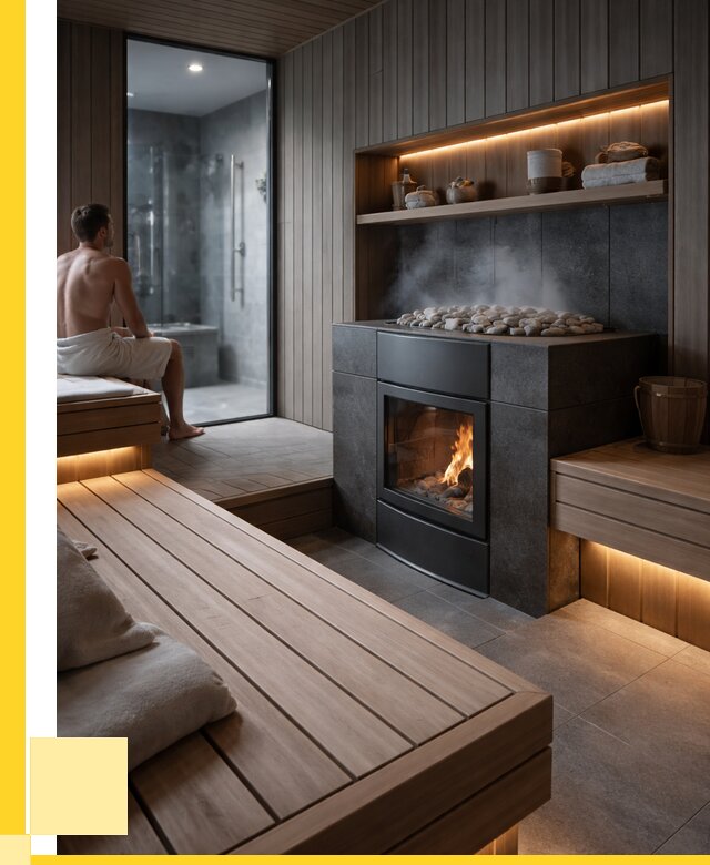 Проект сауны в частном доме в Петергофе от 36614 р. | ЭриданПтф