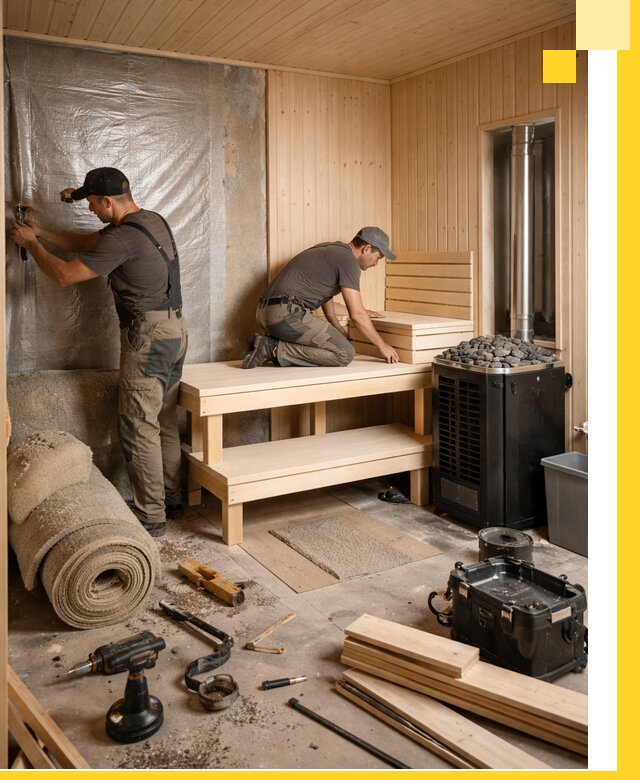 Проекты саун под ключ в Петергофе дизайн и строительство