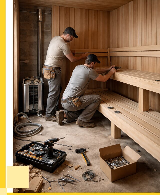 Монтаж саун под ключ в Петергофе от 125532 р. | ЭриданПтф