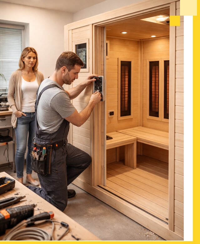 Инфракрасные сауны под ключ в Петергофе продажа и установка