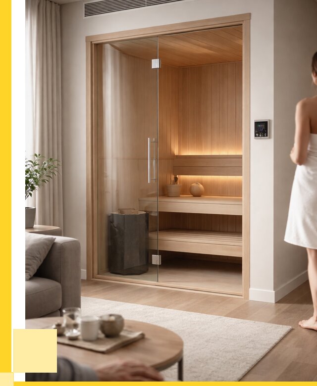 Сауна в квартире под ключ в Петергофе от 125532 р. ЭриданПтф