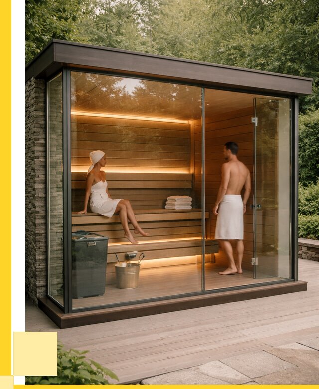 Сауна стеклянная и двери для сауны в Петергофе от 261525 р. | ЭриданПтф