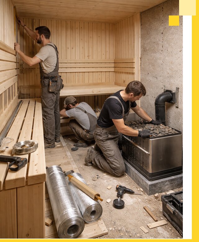 Индивидуальные сауны на заказ в Петергофе под ключ, проект и монтаж