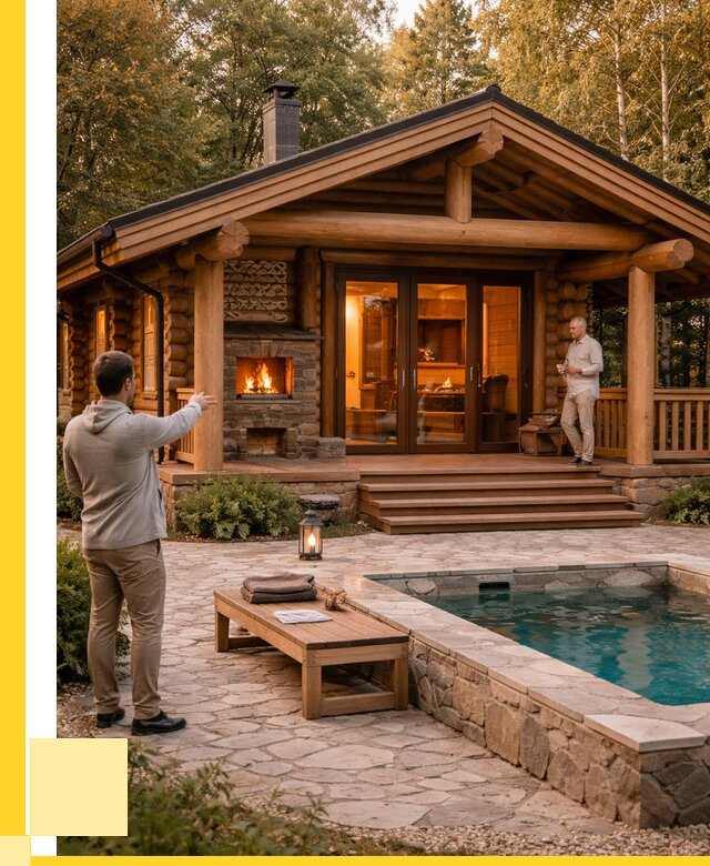 Проекты бань и хамам в Петергофе от 26153 р. | ЭриданПтф