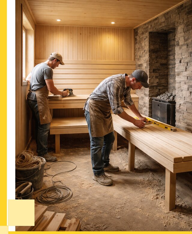 Отделка бани в Петергофе: внутренняя отделка от 3138 р. | ЭриданПтф