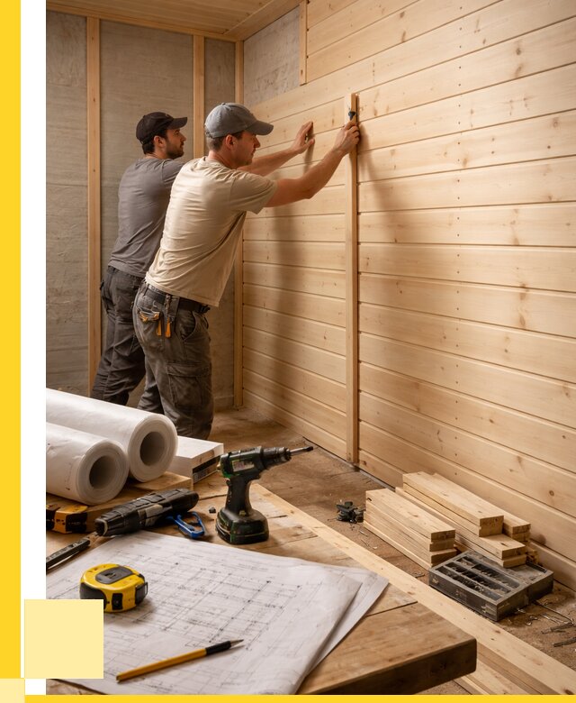 Обшивка бани вагонкой в Петергофе от 1255 р., ЭриданПтф