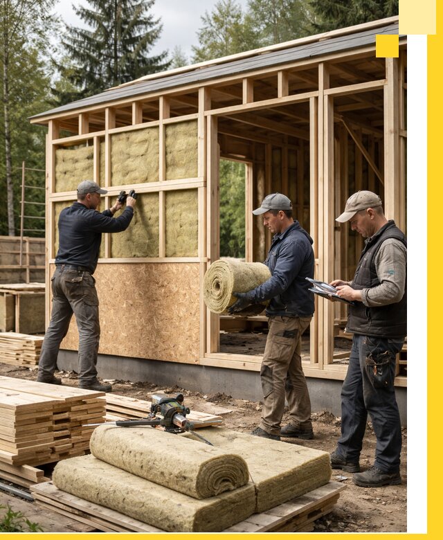 Проектирование и строительство каркасных бань в Петергофе под ключ